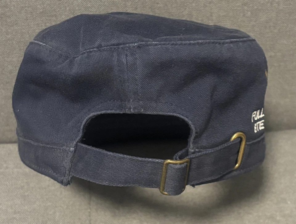 Gorra deportiva Full Moon Saloon Flat Top azul militar - ajustable Foto 4 de 4