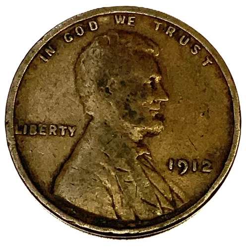 1912 P Lincoln Wheat Cent Penny Very Good Condition "Actual Coin Pictured" -1909