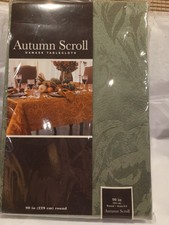 Autumn Scroll Tablecloth 90" Round