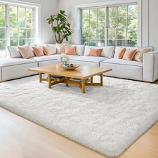 HOMORE Luxury Fluffy Area Rug Modern Shag Rugs for Bedroom Living Room, Super