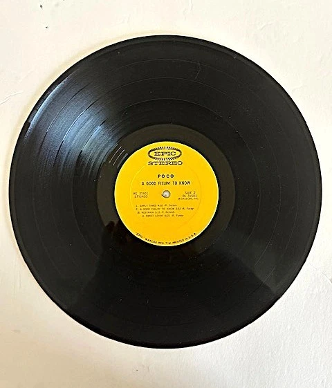POCO - A Good Feelin' To Know - 1972 Epic Original Vinyl LP - Image 4 of 4