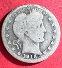 1915S US Barber SILVER Half Dollar "San Francisco" Mint! Low Mintage 704K!
