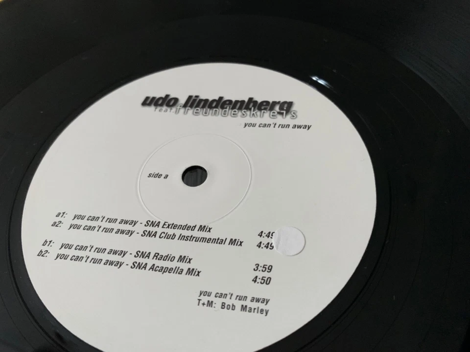 Udo Lindenberg feat. Freundeskreis 12" Promo "you can't run away" (Bob Marley) - Bild 3 von 4