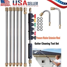 Gutter Cleaning Tool Extension Wand Lance Rod High Pressure Washer Roof Cleaner