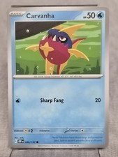 Carvanha 46/197 Obsidian Flames Common Pokémon TCG 2023