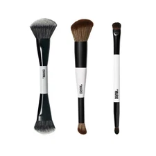 Makeup By Mario F1+F4+E6 Dual-Ended Foundation/Powder/Contour/Eyeshadow Brush