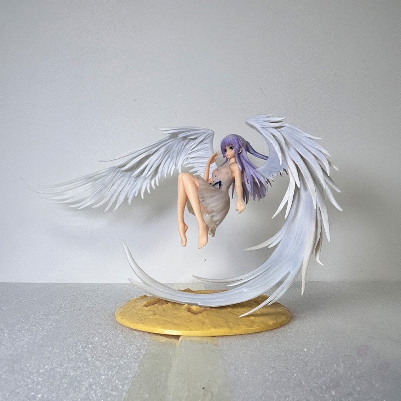 Angel Beats! Tachibana Kanade Figuras PVC Sentado Modelo Estatua Escultura Cos Caja