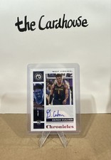 2021-22 Panini Chronicles Rookie Signatures Derek Culver #CR-CCU Pink 