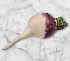 Signed Mary Kirk Kelly Turnip Ceramic Sculpture Naturalistic Vegetable Art