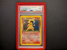 2000 POKEMON NEO GENESIS 1ST EDITION #17 TYPHLOSION-HOLO PSA 9 (BLACK DOT ERROR)