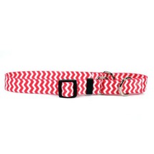 Yellow Dog Design M-CHEVST103L Chevron Strawberry Martingale Control Dog Collar
