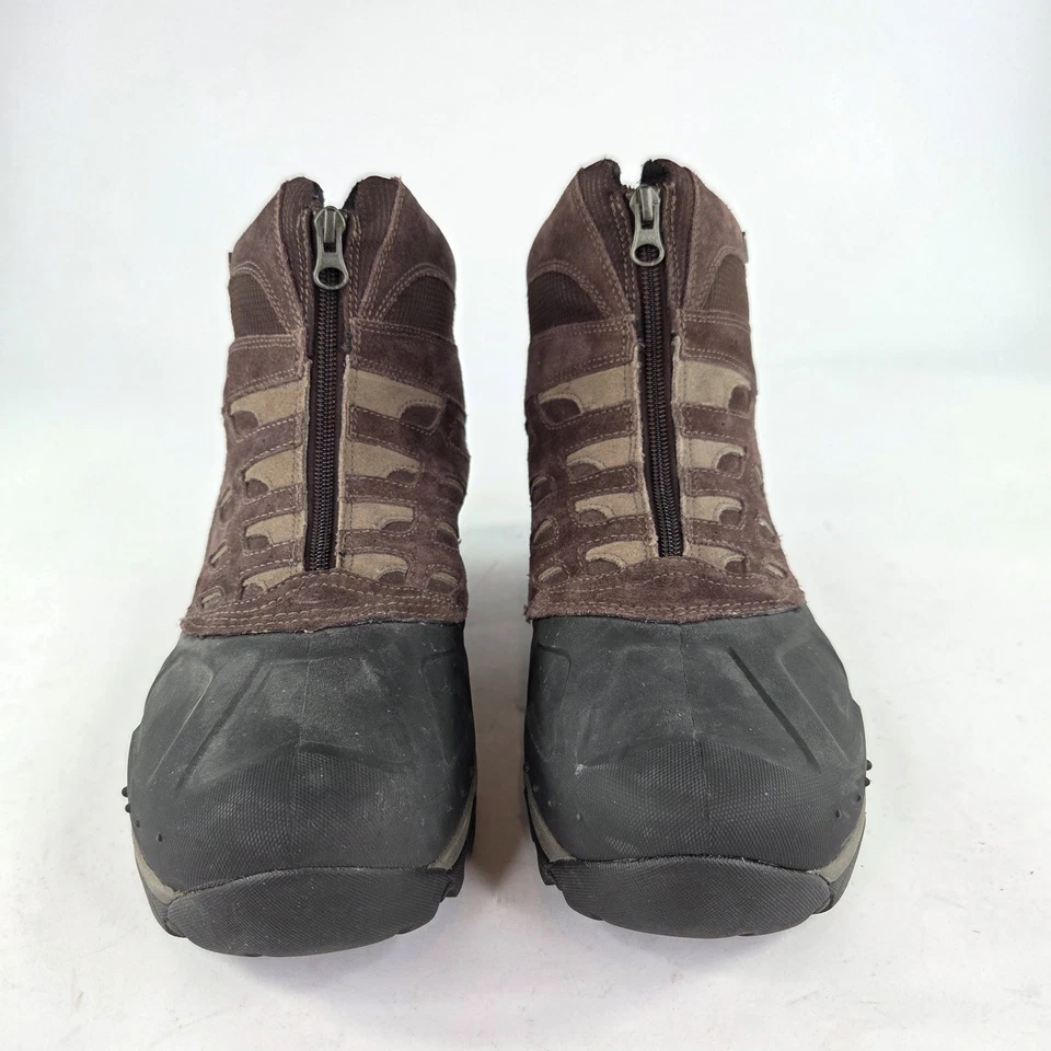 Туристические ботинки Merrell Insulated Mid размер США 12 мужские черные сланцевые коричневые на молнии спереди - Изображение 2 из 4