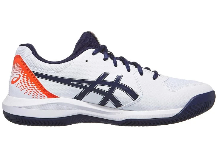 Sneakers ASICS GEL-DEDICATE 8 scarpa da tennis uomo in tessuto e pelle bianco - Immagine 4 di 4