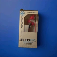 JLab Audio JBudd Signature Earbuds - Pink With Universal Mic /Track Control