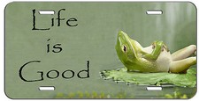 Custom License Plate Life Is Good Frog Auto Tag Custom License Plate Life Is Good Frog Auto Tag