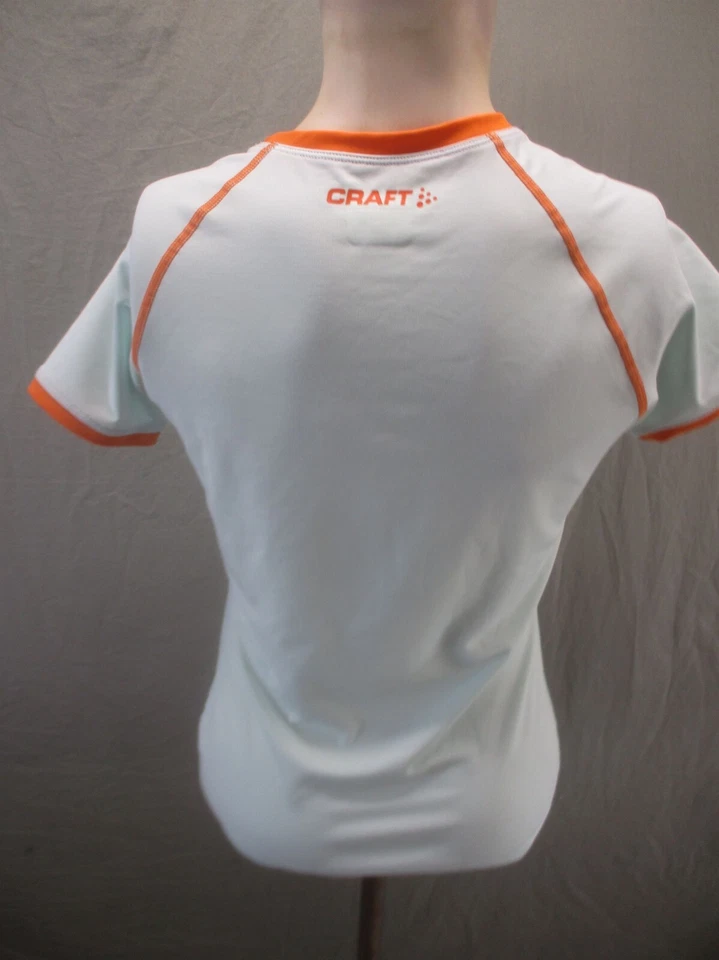 Camiseta deportiva de manga corta CRAFT talla M blanca elástica cuello redondo 380 Foto 4 de 4