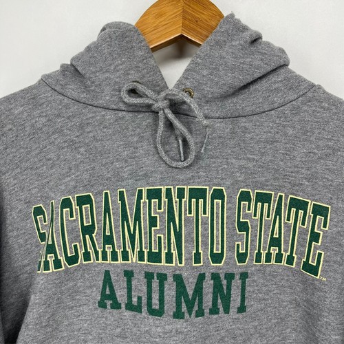 JanSport Pullover Hoodie Men's Size L Gray Sacramento State Alumni Hornets CSUS - Picture 5 of 10