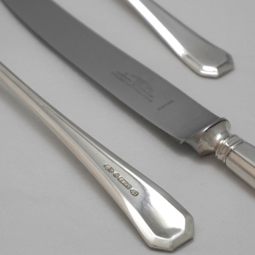 GRECIAN Design K Bright Sheffield Silver Service Cutlery 7 Piece Place Setting - Picture 3 of 3
