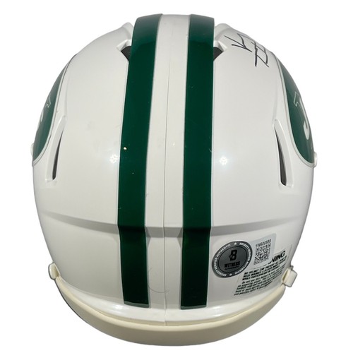Vinny Testaverde Signed Jets TB 98-18 Mini Helmet Beckett Witness BAS COA - Picture 3 of 3