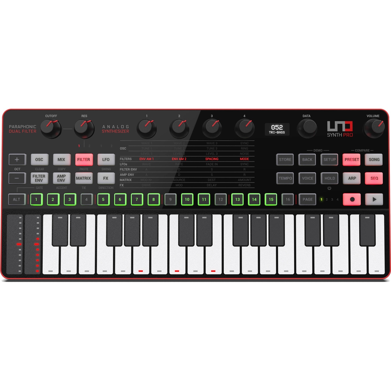Настольный портативный парафонический аналоговый синтезатор IK Multimedia UNO Synth Pro 63990₽