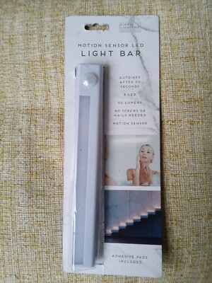 LED Battery Operated Wireless Motion Sensor Light Bar Stairs Cupboard ...