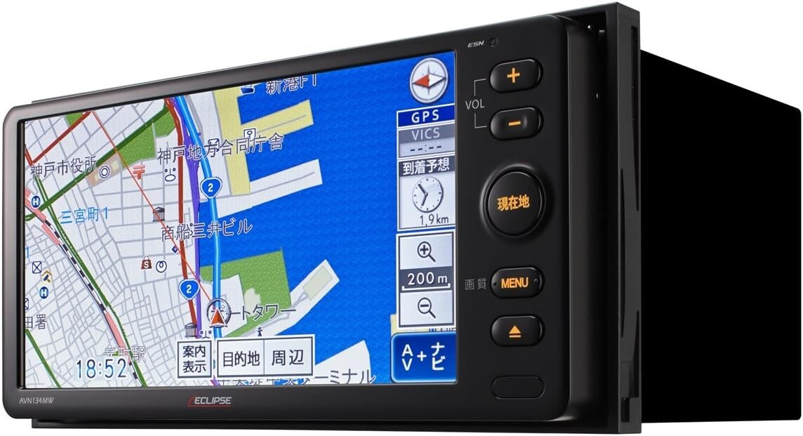 ECLIPSE AVN134MW 7-inch wide car navigation system CD/One Seg AV