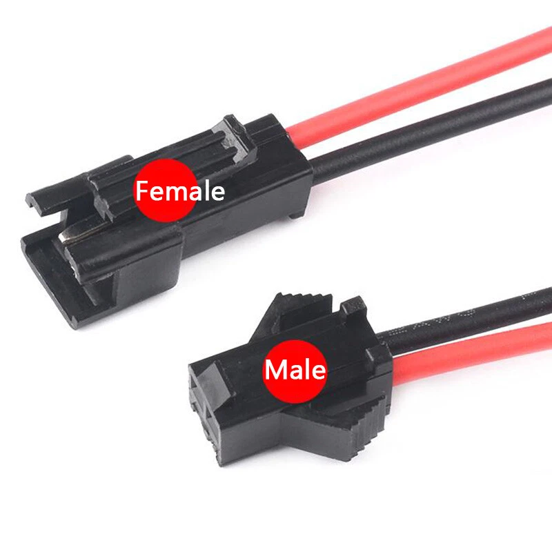 SM2.54mm 2 Pin 3 Pin 4 Pin Female Male Plug Socket Connector Wire Cable 10 20cm - Image 3 of 4