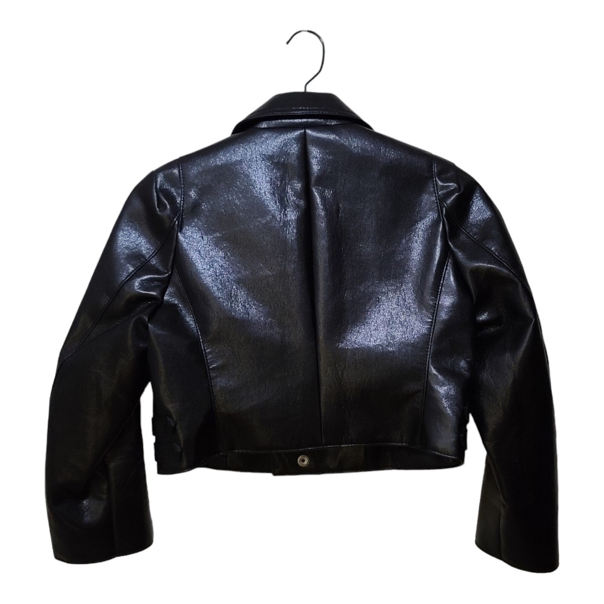 Noir Kei Ninomiya Comme Des Garcons Cropped Biker Jacket