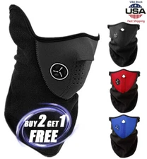 Men Women Fashion Breathable Windproof Fleece Half Face Mask for Outdoor Sports