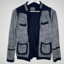 Monrow Womens Open Front Cardigan Jacket Medium Front Pockets
