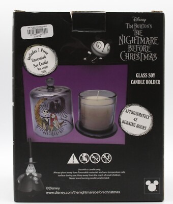 Disney Nightmare Before Christmas - Jack & Sally - Glass Soy