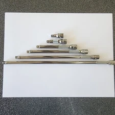 Snap-on Tools USA NEW 6pc 1/4" Drive Knurled Chrome Socket Extension Set 106BTMX