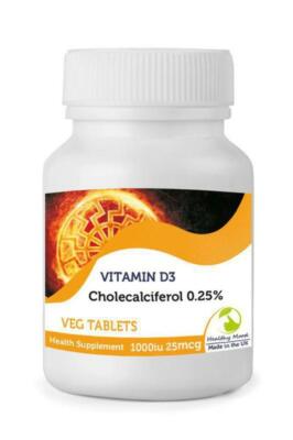 Sunshine Vitamin D3 1000iu 25mcg 500 Tabletten Britische Qualität