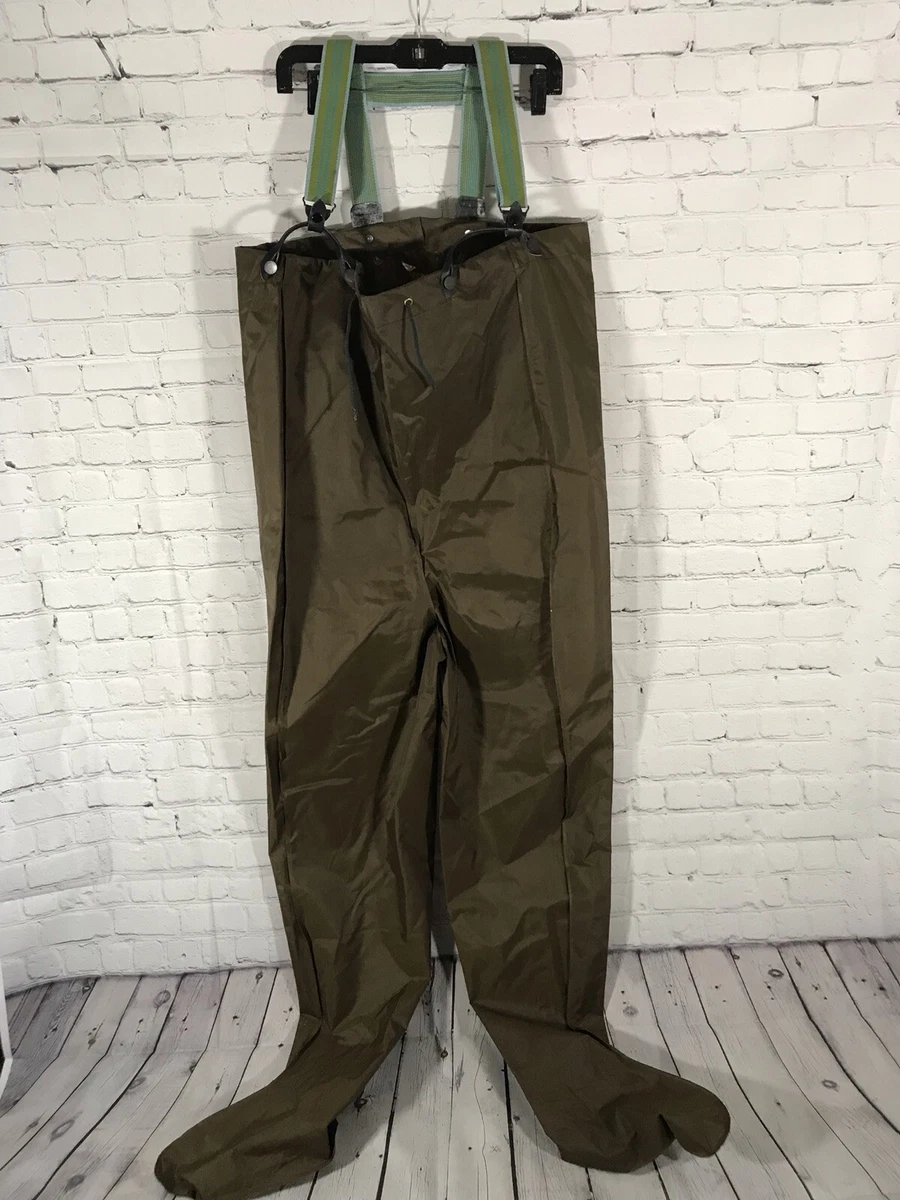 Vintage Cabellas Waist High Waders Once Piece Fishing Waterproof USA MADE  Outfit