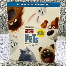 THE SECRET LIFE OF PETS - Blu DVD 2016 2-Disc Louis C K. Kevin Hart w Slipcover