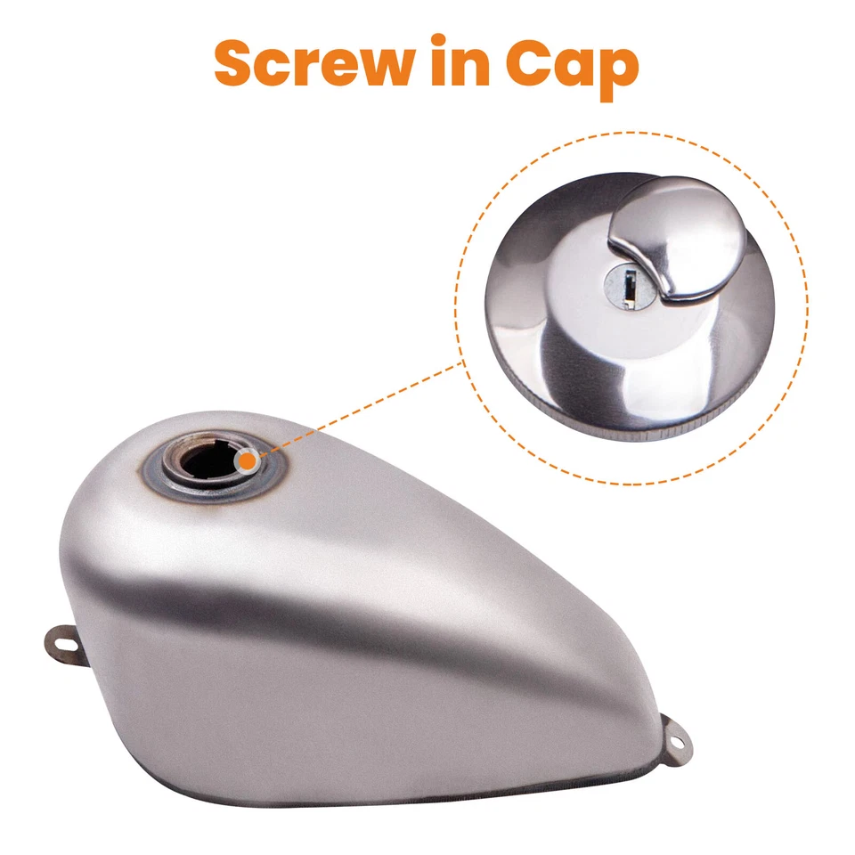 Brand New 1.5 Gallon Gas Tank Direct Mount for Harley Sportster Ironhead Bobber Foto 2 de 4