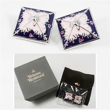 New With Box  100 Authentic  VIVIENNE WESTWOOD Beckan Square Earrings