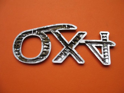 97 98 99 00 01 02 03 INFINITI QX4 REAR LID CHROME EMBLEM LOGO BADGE SIGN OEM #2 - Picture 3 of 3