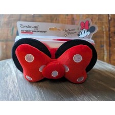 The Creme Shop Minnie Mouse 3D Teddy Headband Limited Edition Ears and Bow, NEW 