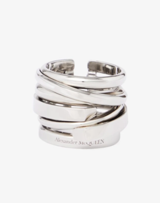 Alexander McQueen ◆ Short Stacked Ring NEW W TAGS Alexander McQueen Fine Accumulation Stacked Ring