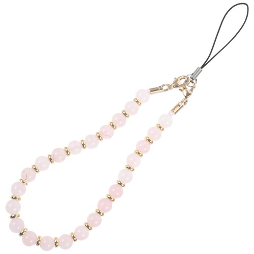 Pink Crystal Handy Lampe Perlenbesetzter Handyriemen-Anhänger Telefonanhänger - Zdjęcie 12 z 12