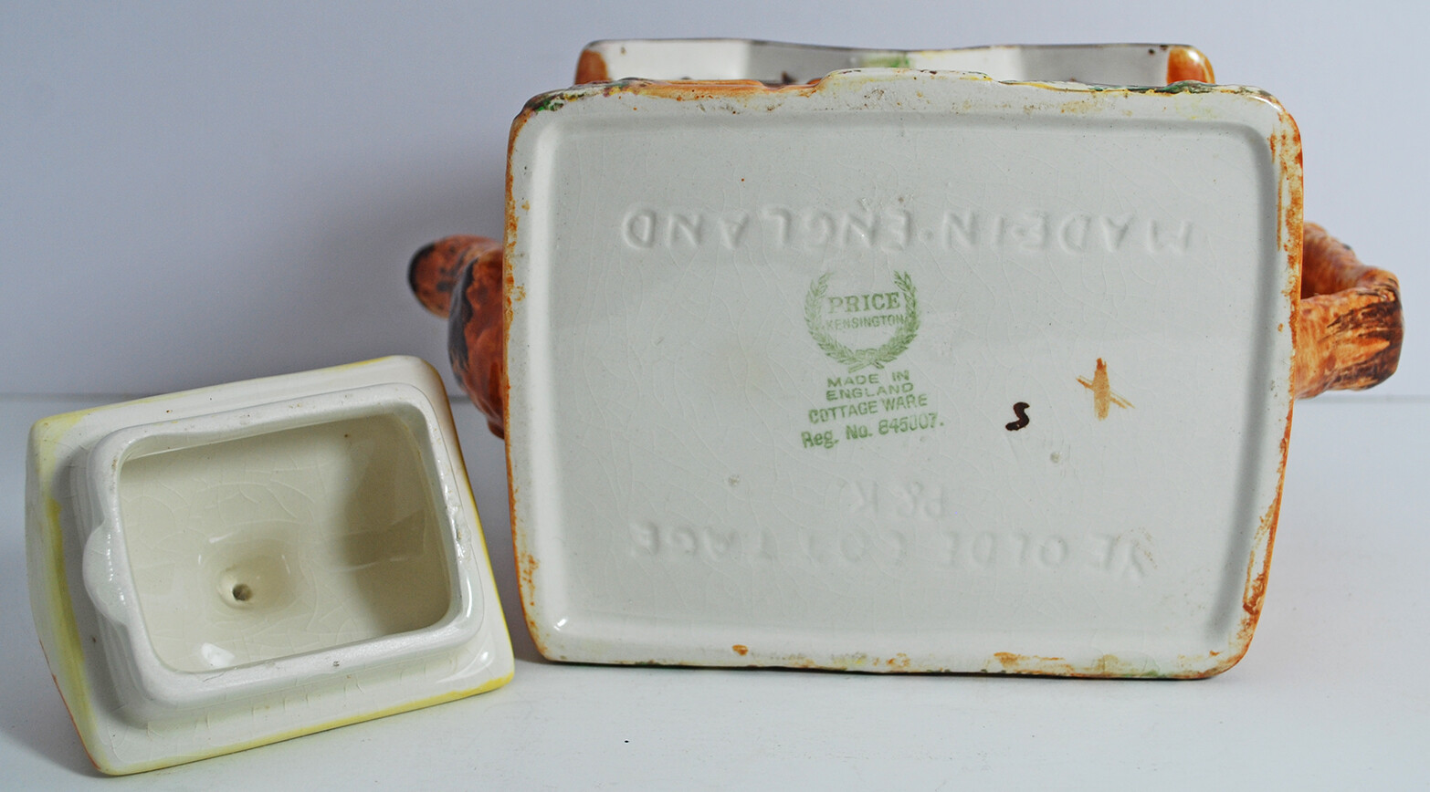 Vintage Cottage Ware Price Bros. Made in England Porcelain Teapot eBay