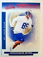 2006 PLAYOFF ABSOLUTE MEMORABILIA - SPECTRUM RED - DOMINIQUE BYRD - RAMS #237