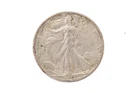 1945 D 50C Walking Liberty Half Dollar Coin ( AU ) 90% Silver Uncertified