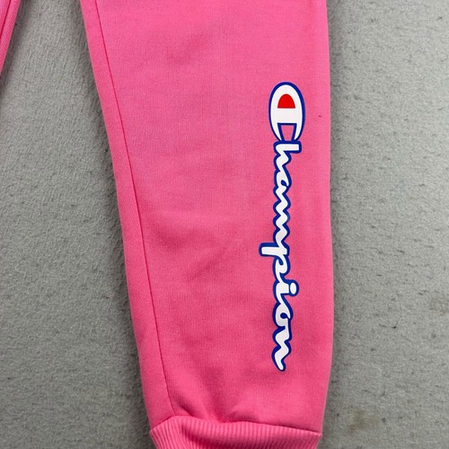 Champion Sweatpants Girls XL Pink Fleece Drawstring Joggers NWT - Picture 2 of 11