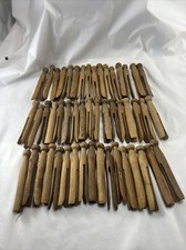 50 Vintage Wooden Clothes Pins Clothes Pegs Round Tops 4 Approx