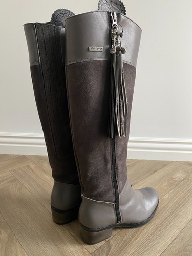 Welligogs Boots Mayfair Suede & Leather Tasselled Spanish Riding Boot EU 38 UK 5 - Picture 19 of 21