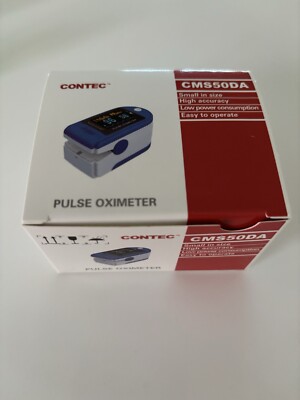 NEW! Contec Pulse Oximeter CMS50DA   New In Box as Shown