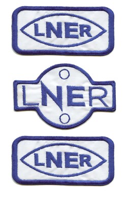 LNER - LONDON NORTH EAST RAILWAYS - 3 Patch Set #2 - 10x10cm + 9,5x5cm - NEU