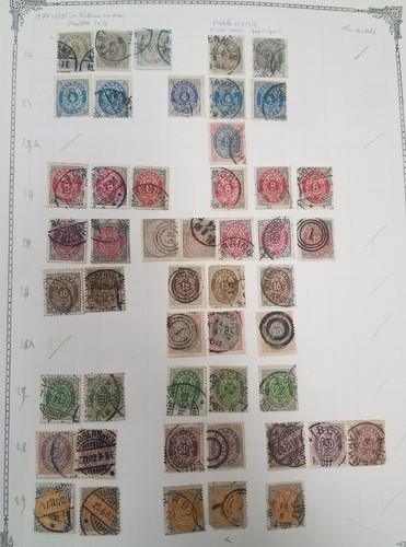 DENMARK Collection 1851-1963 on homemade pages, Mint & Used, Scott $4,478.00 - Picture 4 of 12